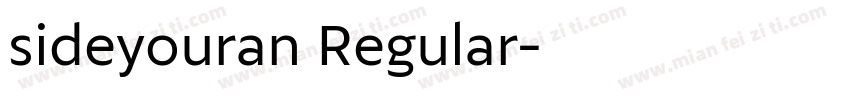 sideyouran Regular字体转换